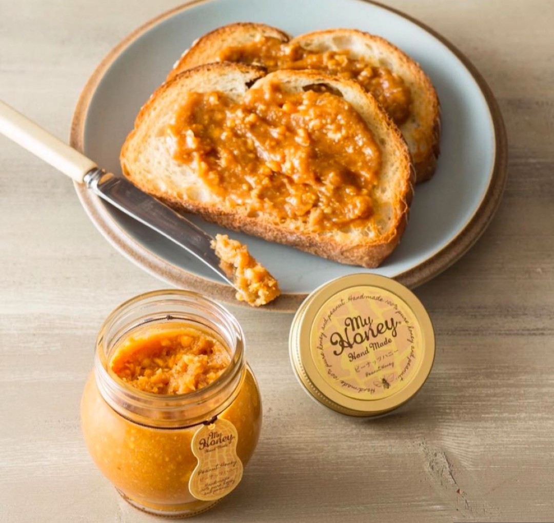 マイハニー　ピーナッツハニー　トースト