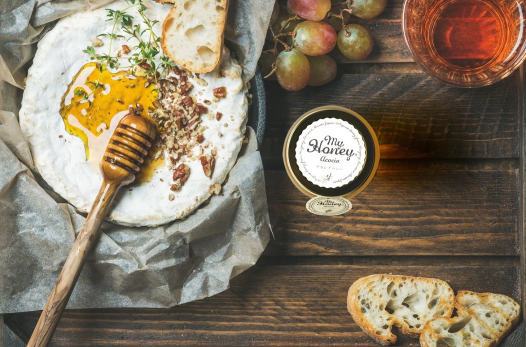 マイハニー　アカシアハニー　朝食　トースト