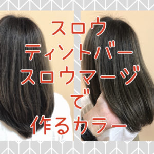 【白髪の方にもオススメ】ティントバー+スロウ+マージで作る極上アッシュグレー♪